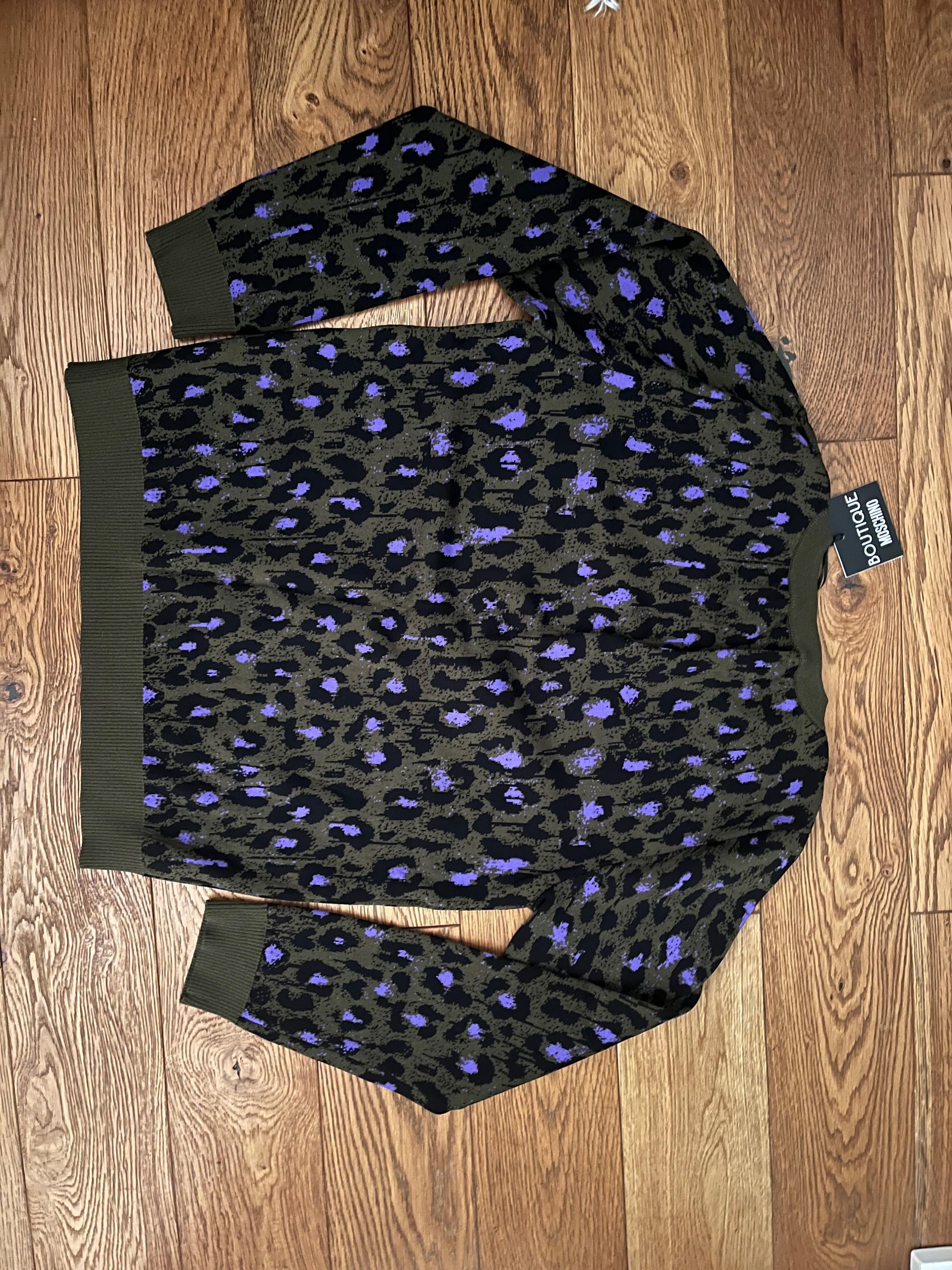 Leopard Print Knitted Top