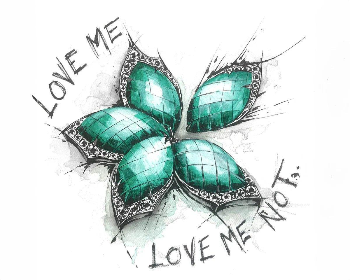 Stephen Webster Green The 'Love Me, Love Me Not' Crystal Haze Chance Cocktail Ring