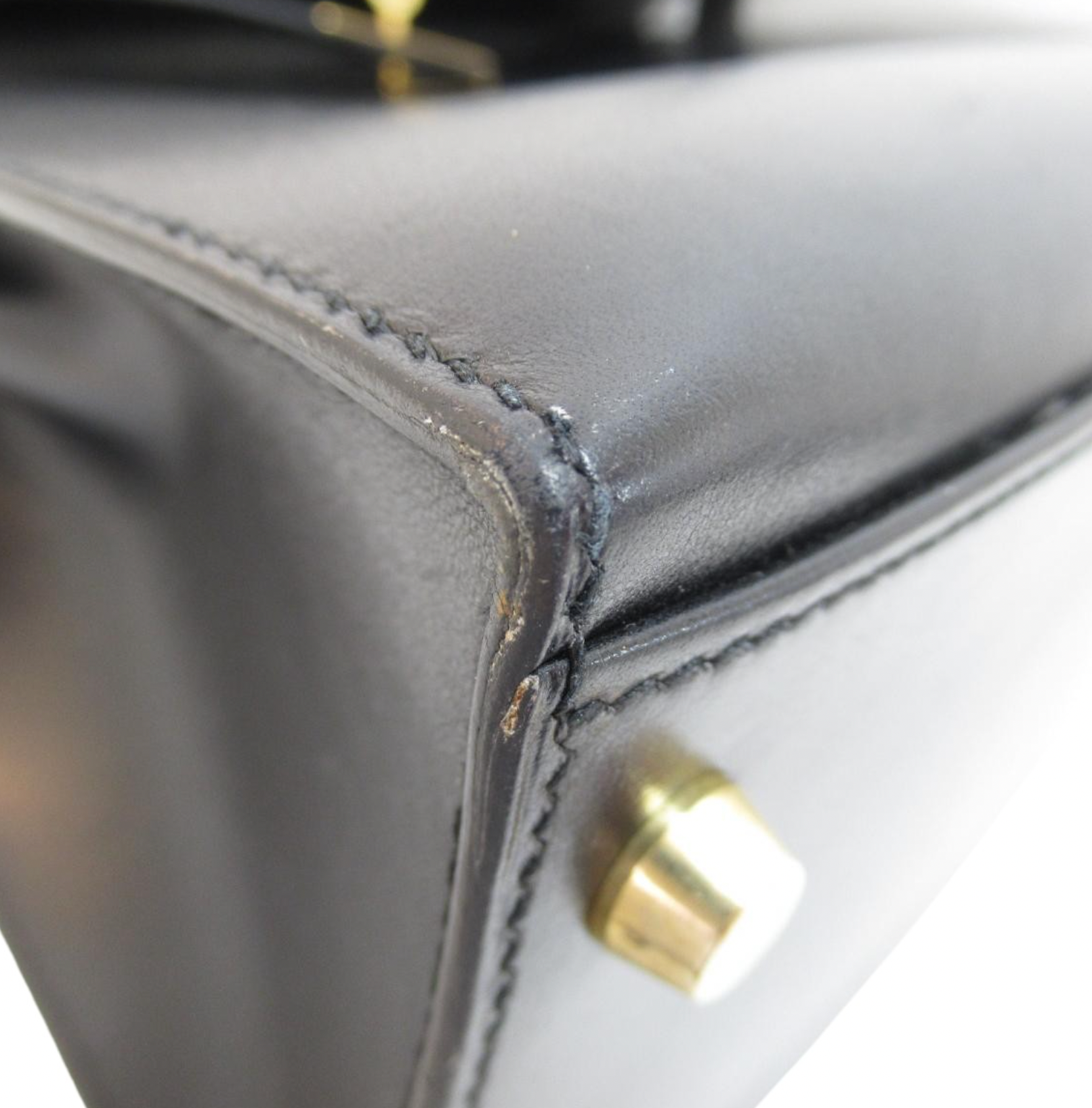 Hermès  Black Calf Leather Kelly 32cms