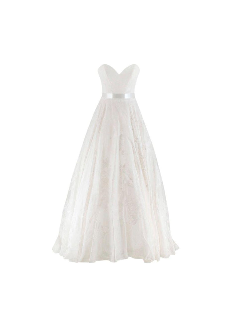 Suzanne Neville Cabianca Ivory Silk Organza Wedding Dress