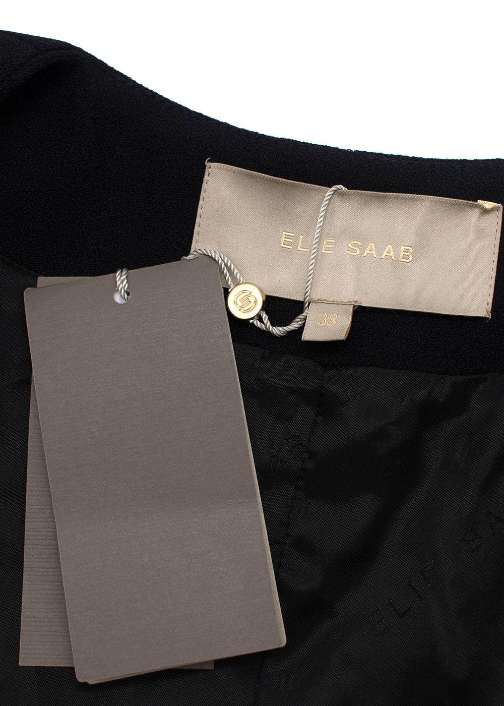 Elie Saab Black Peplum Jacket