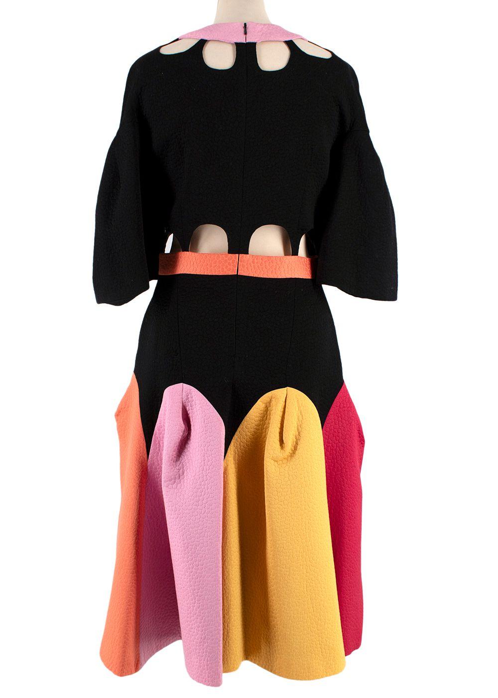 Tata Naka Colourblock Cut Out Dress