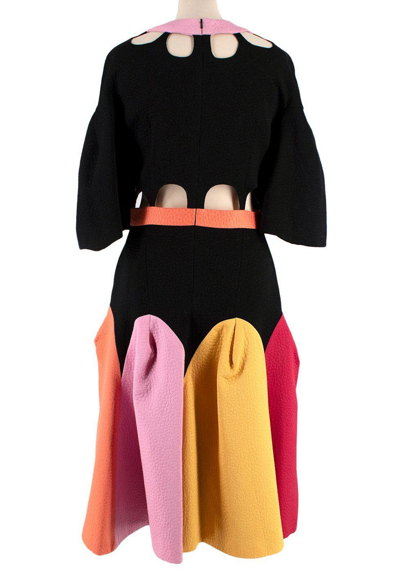 Tata Naka Colourblock Cut Out Dress