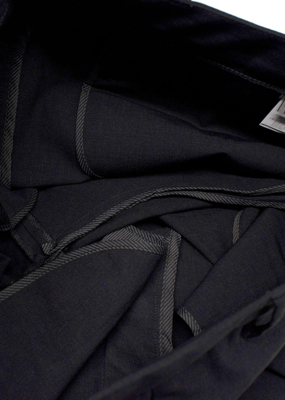 Brunello Cucinelli Charcoal Grey Trousers with Signature Embellishment