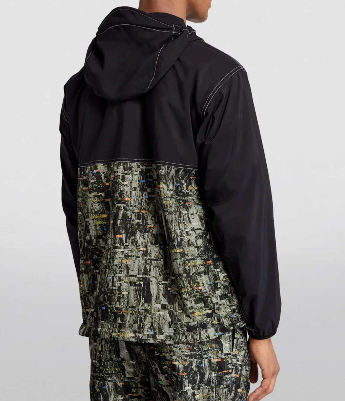And Wander Digital Print Windbreaker Jacket
