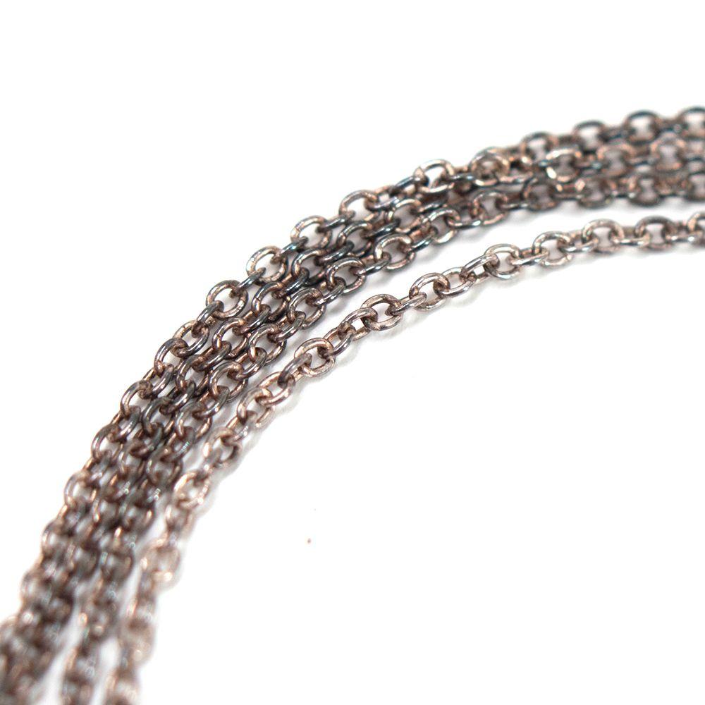 La Mome Bijou Crystal N Pendant Silver Necklace