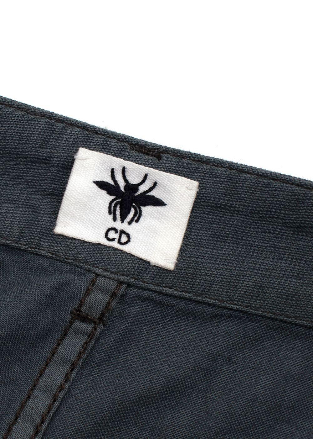 Dior Grey Tie Dye Wide Leg Jeans