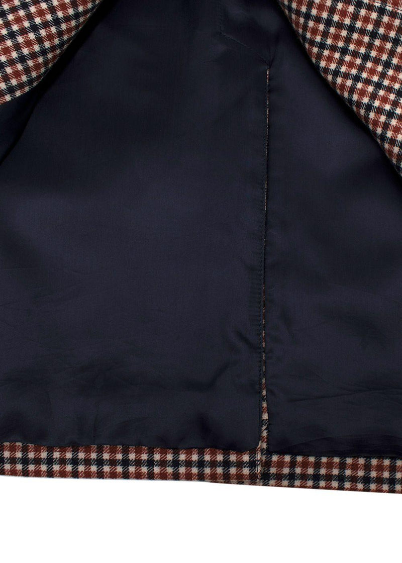 Balenciaga Plaid Single Breasted Wool Blazer