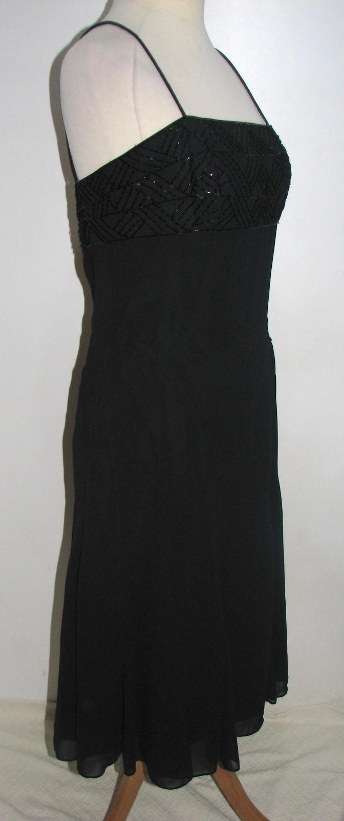 Amanda Wakeley black chiffon cocktail dress