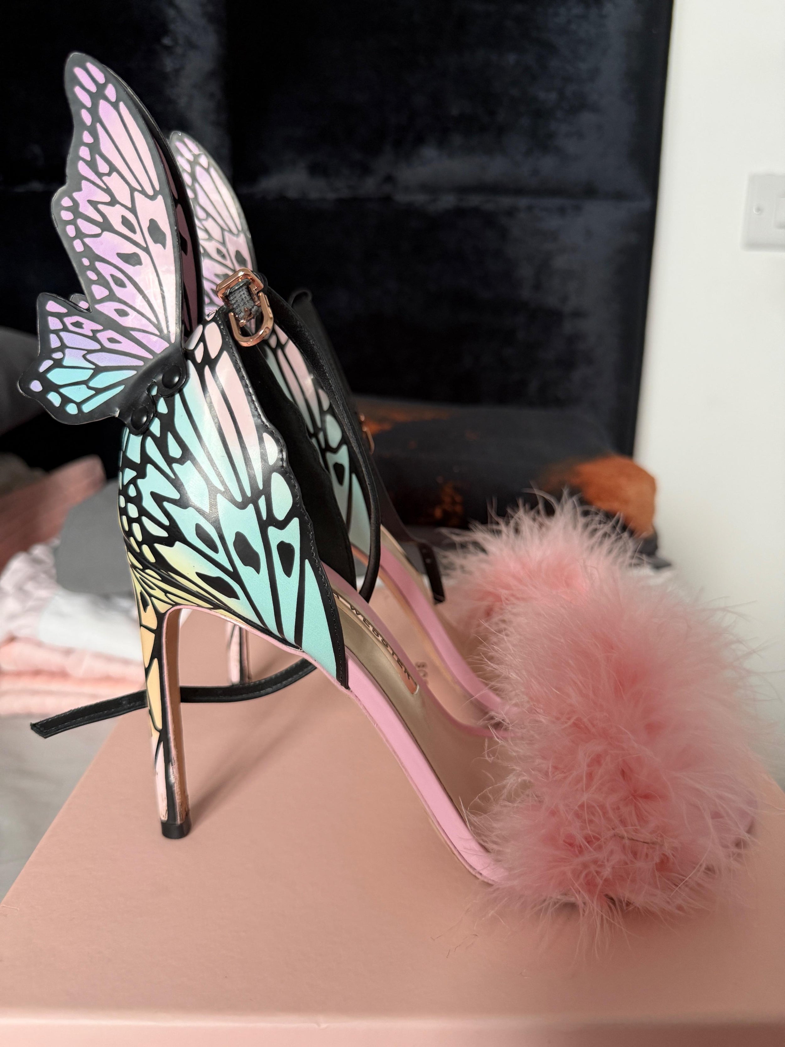 Sophia Webster Butterfly Detail Heeled Sandals