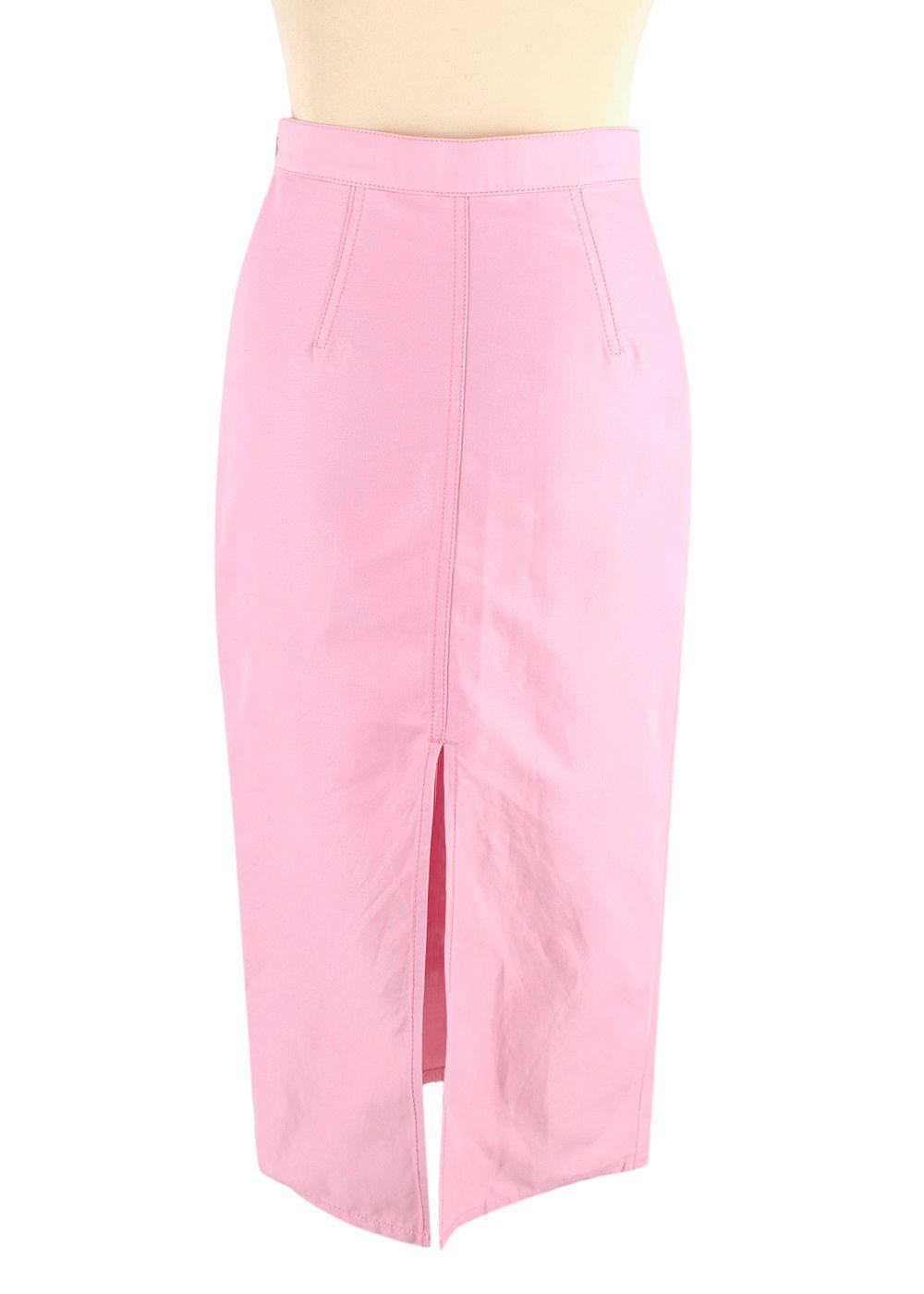 Marni Bubblegum Pink Midi Pencil Skirt
