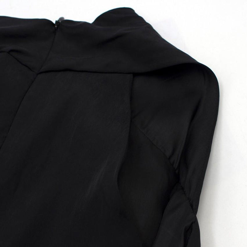 Carven Haut Twill High-neck Sleeveless Top