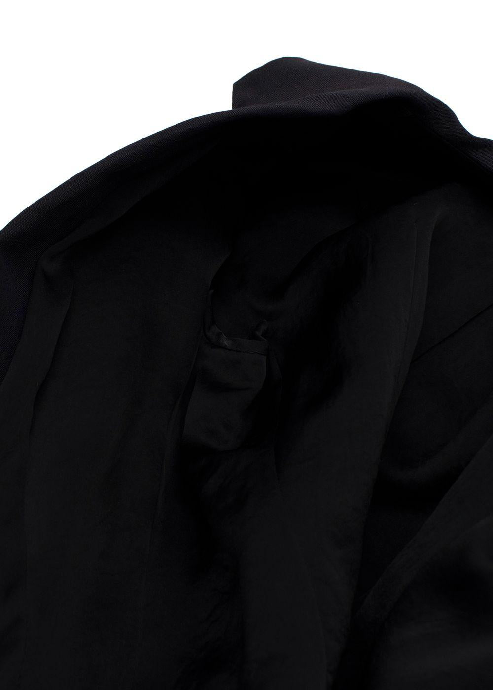 Lanvin Black Linen Blend Belted Jacket