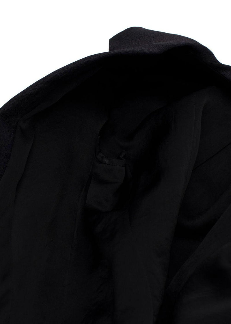 Lanvin Black Linen Blend Belted Jacket