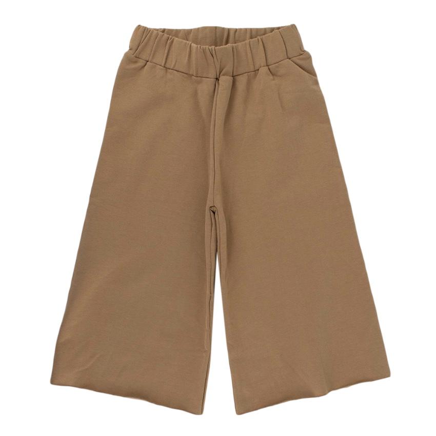 The Simple Folk Camel Wide Leg Fleece Trousers