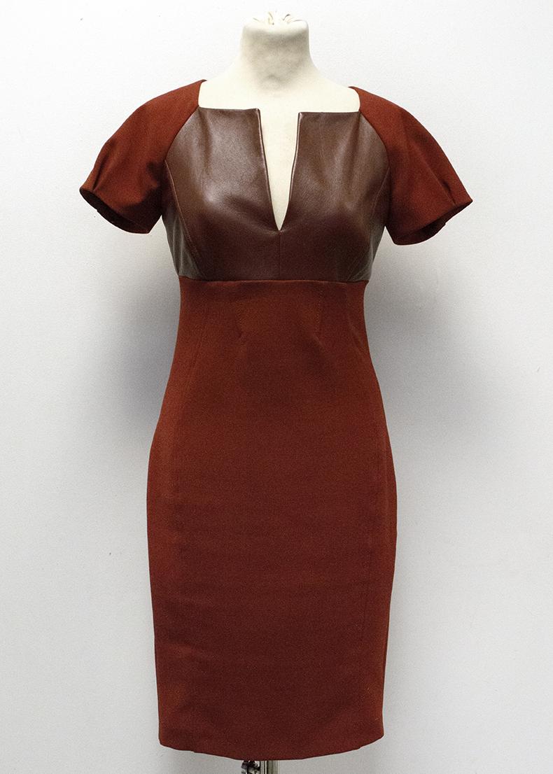 Pinko Burgundy Detail Dress
