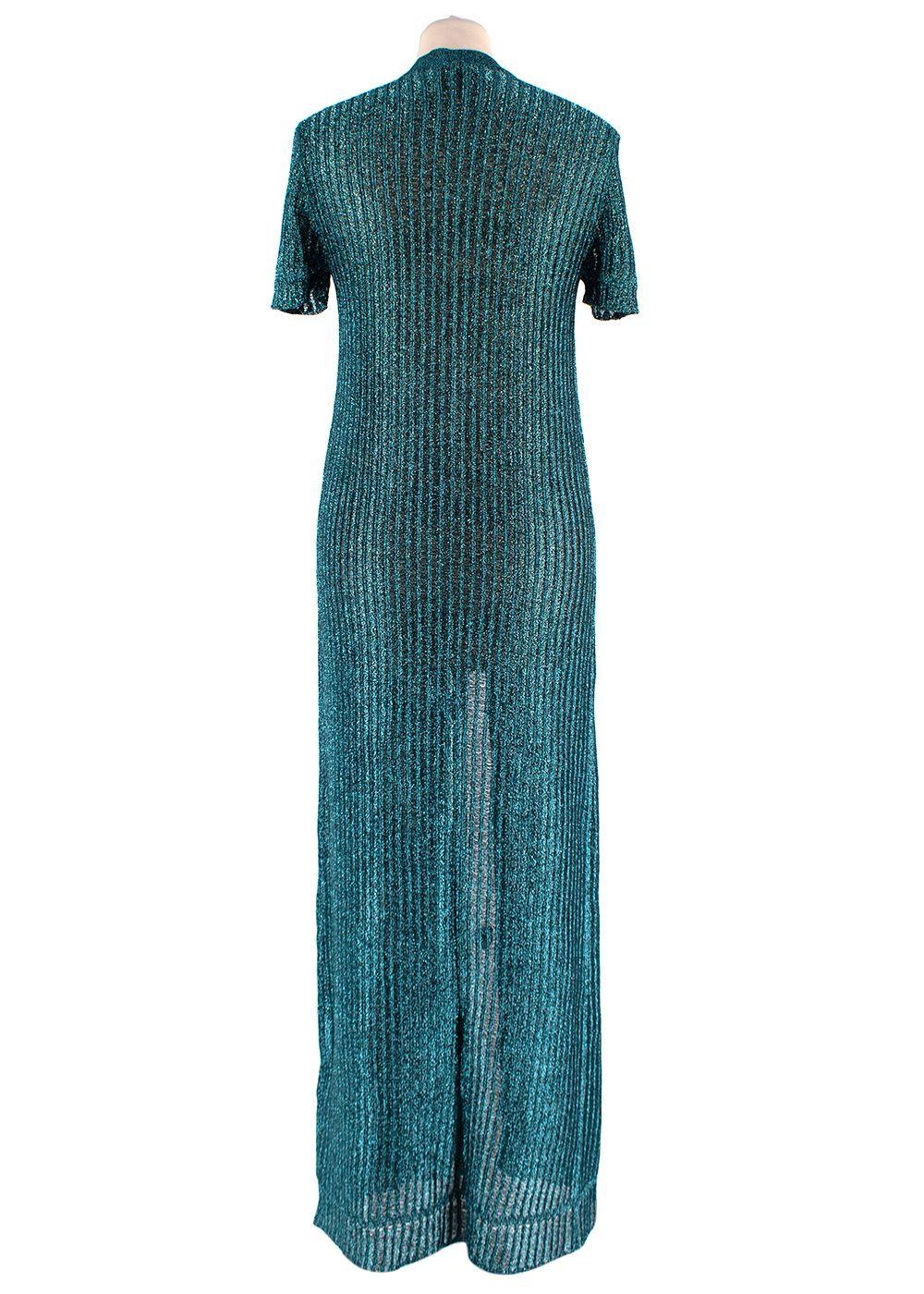 Missoni Blue Metallic Maxi Cardigan