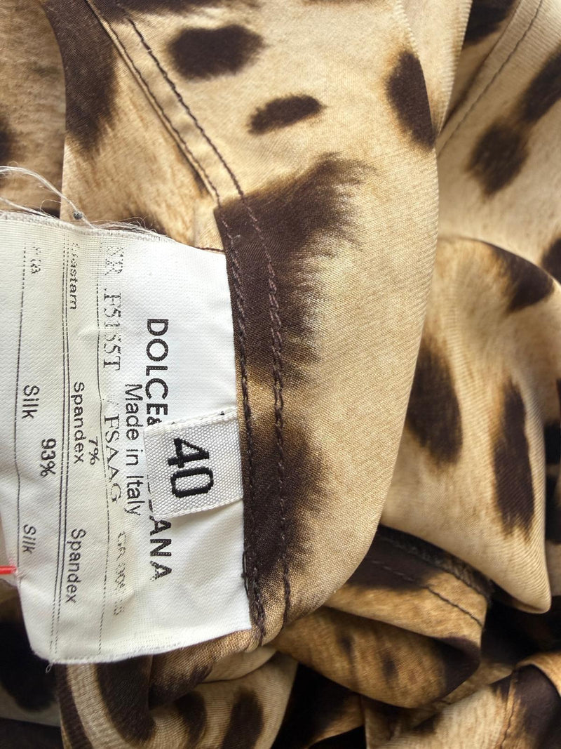 Dolce & Gabbana Leopard Print Blouse