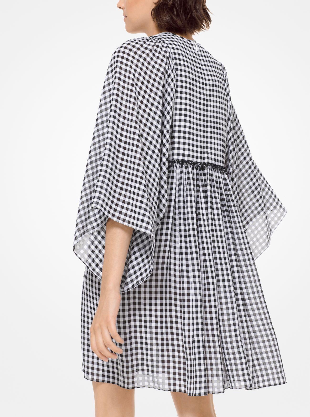 Michael Kors Collection Gingham Seersucker Dress