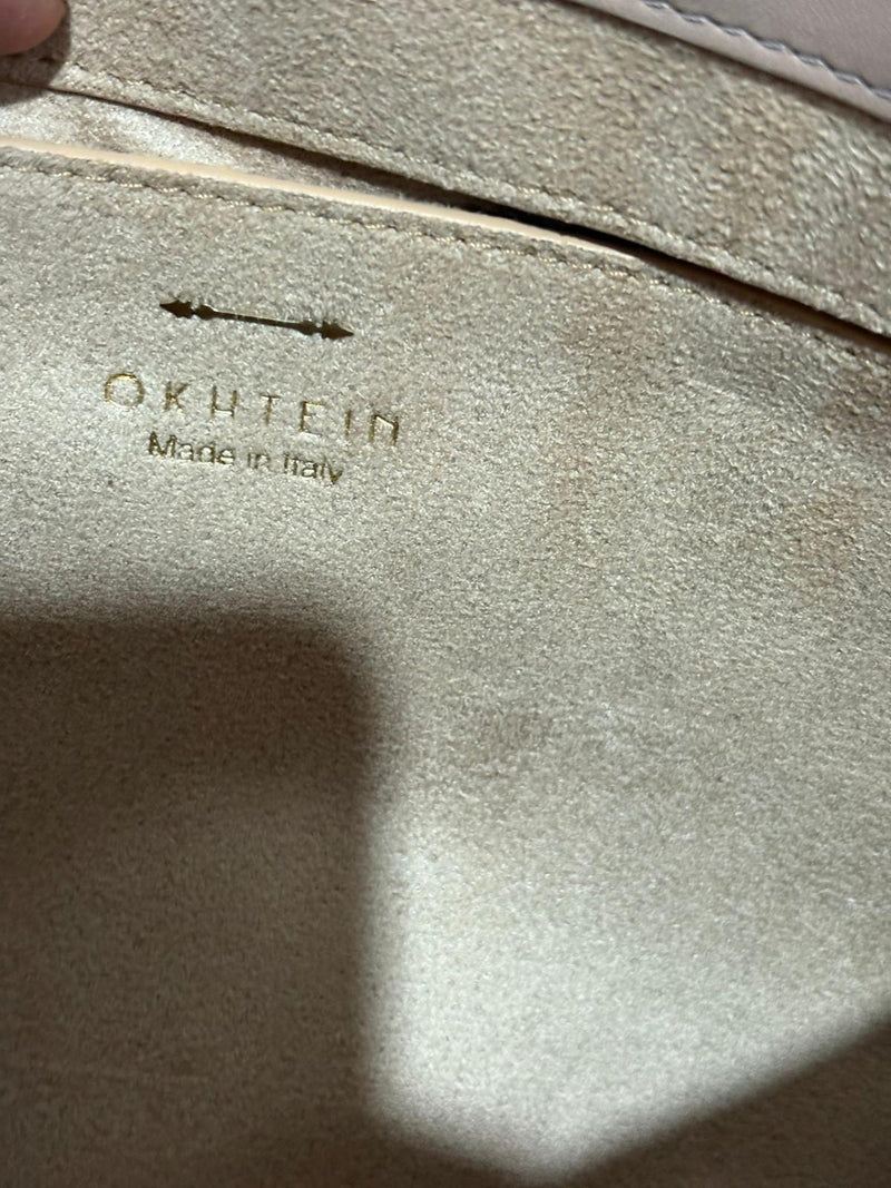 Okhtein Beige Lotus Shoulder Bag