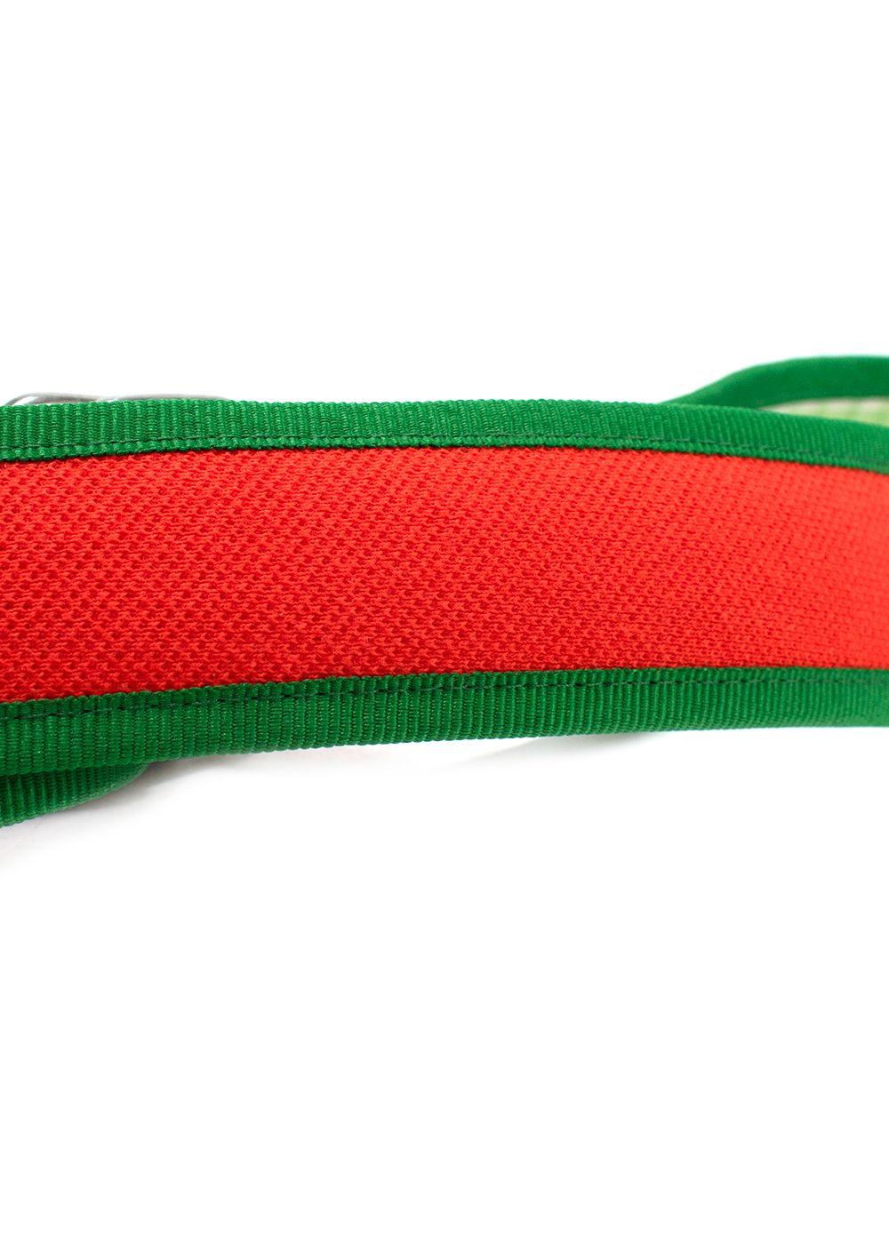 Escadrille Orange and Green Fabric Belt