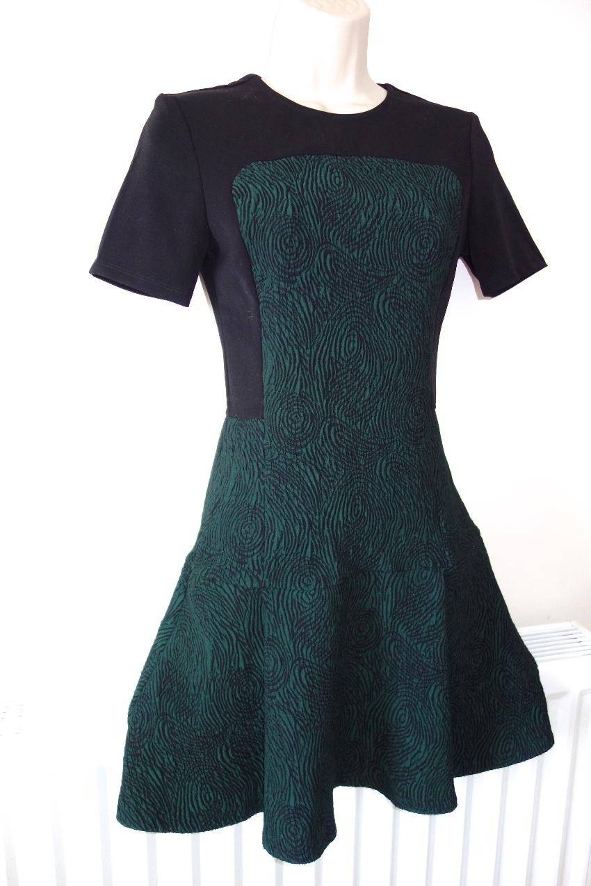 Opening Ceremony Swirl Jacquard Cascade Dress