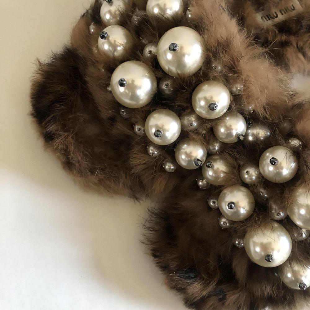 Embellished Faux Fur Slippers