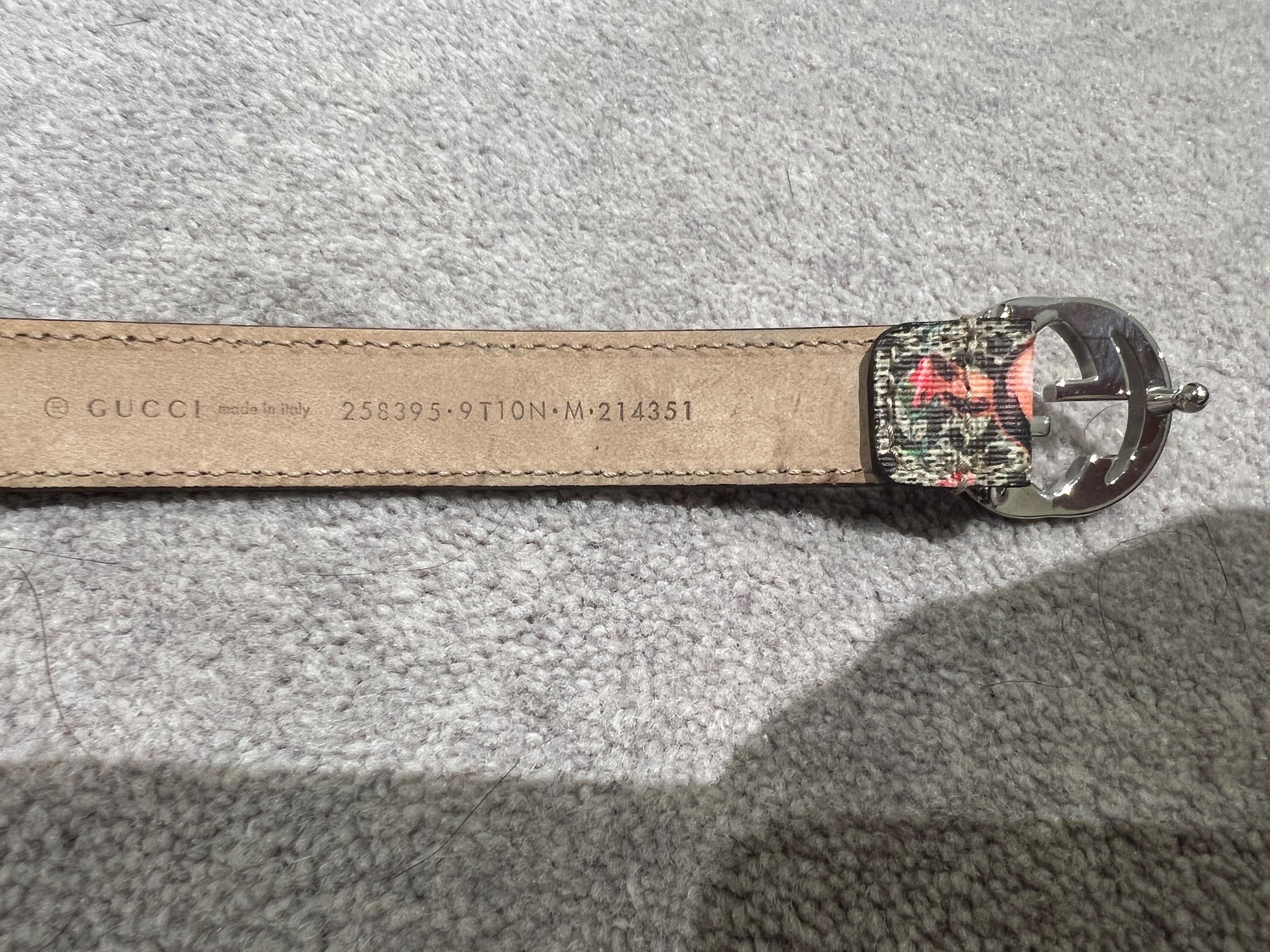 Kids 5Y Cartoon Print Slim GG Supreme Belt