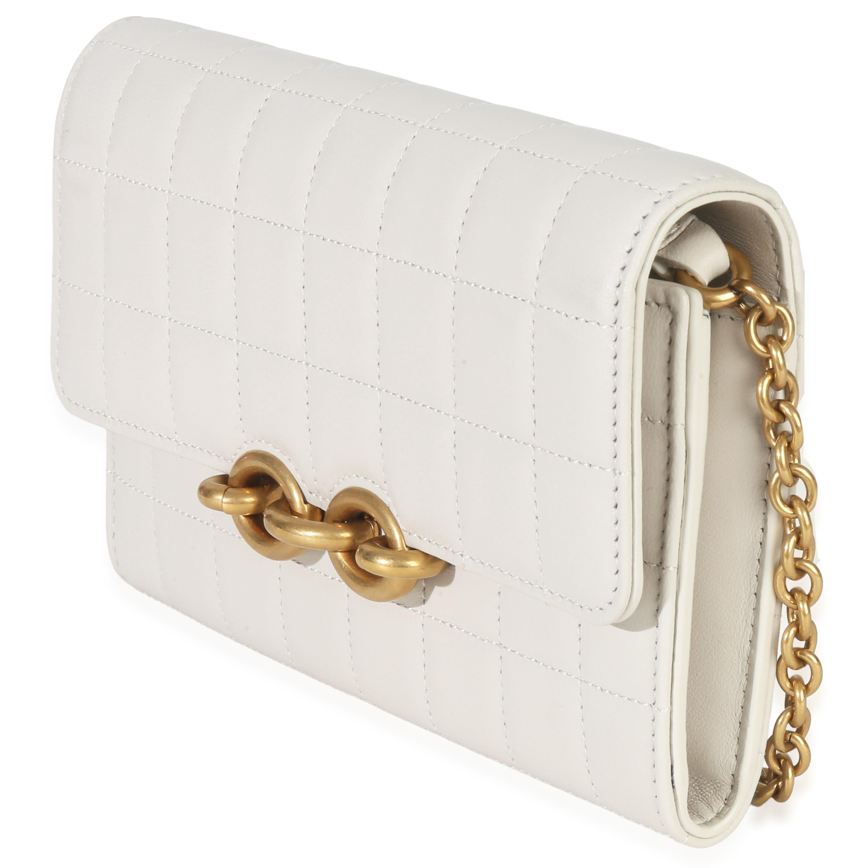 Saint Laurent Soft Calfskin Le Maillon Wallet On Chain