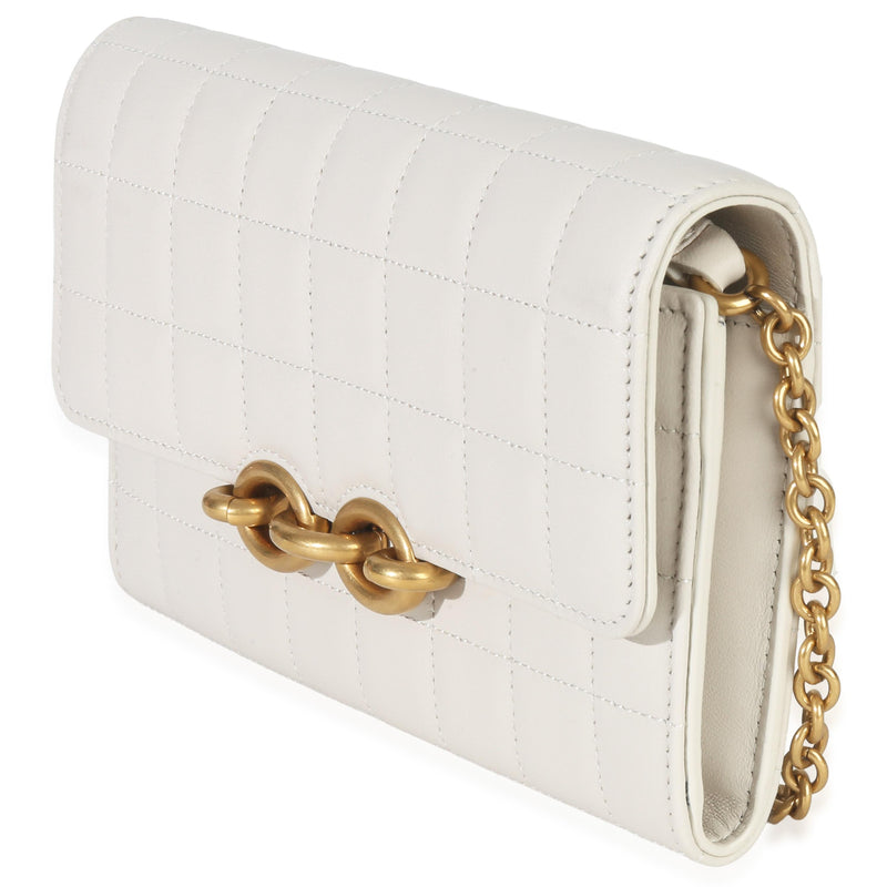 Saint Laurent Soft Calfskin Le Maillon Wallet On Chain