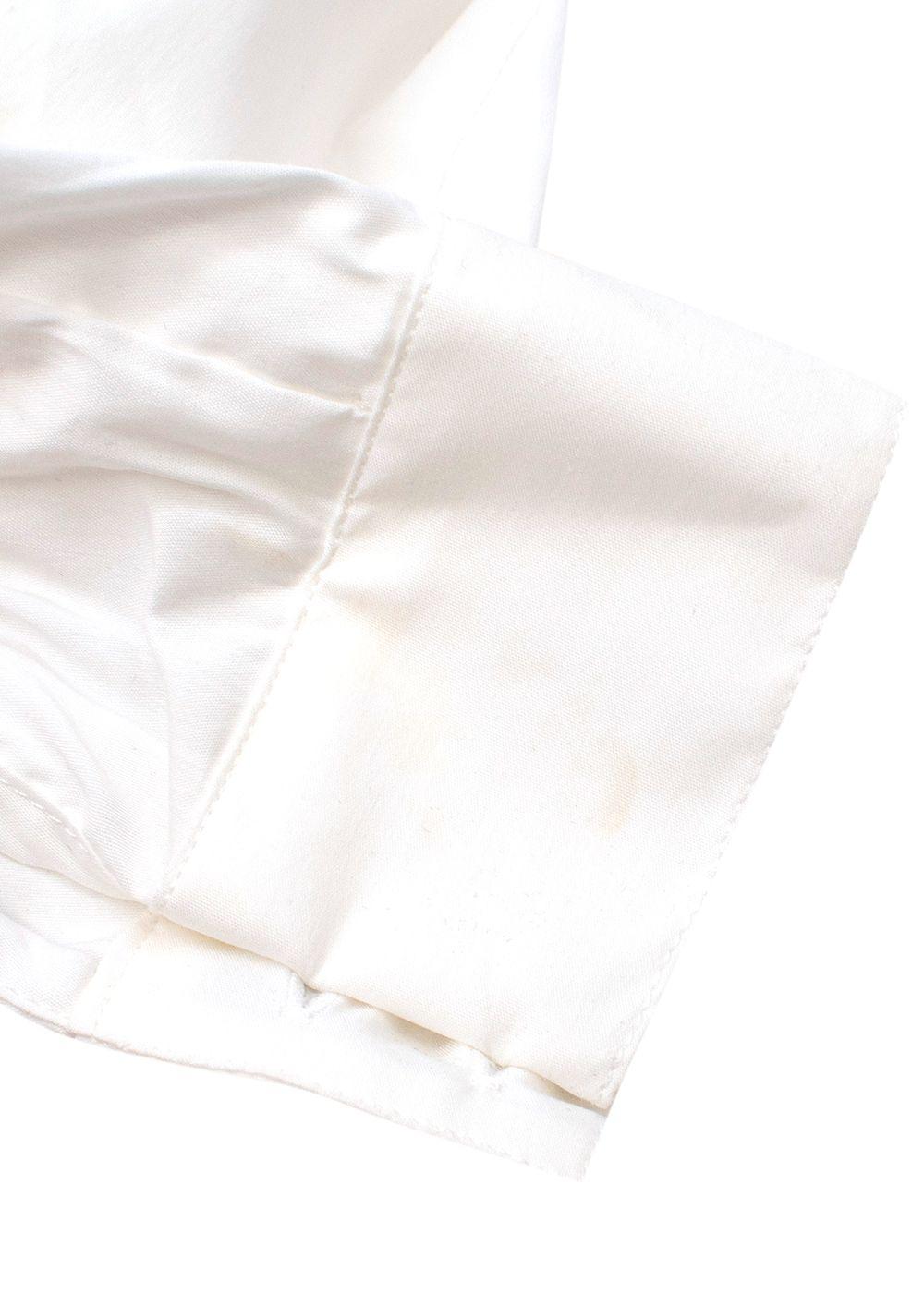 ivory cotton pie-crust collar blouse 10Y