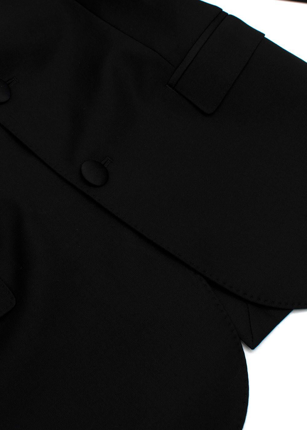 Dolce & Gabbana Kid's Black Single Breasted Wool Silk Blend Blazer