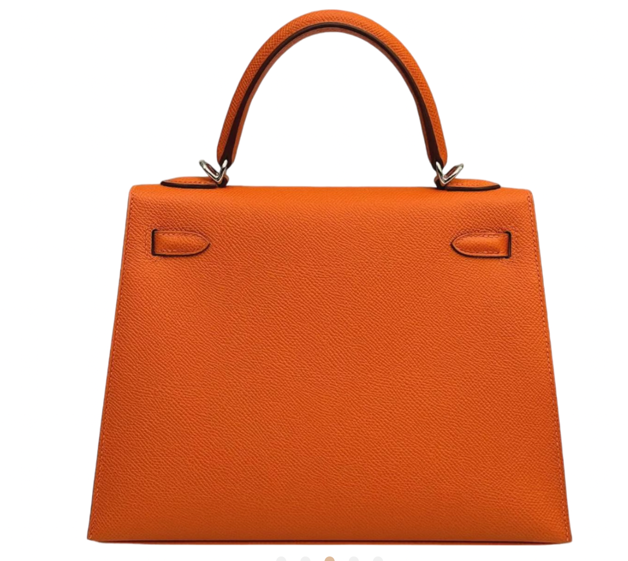Orange Kelly 25 cm in Epsom Sellier  with Palladium Hardware