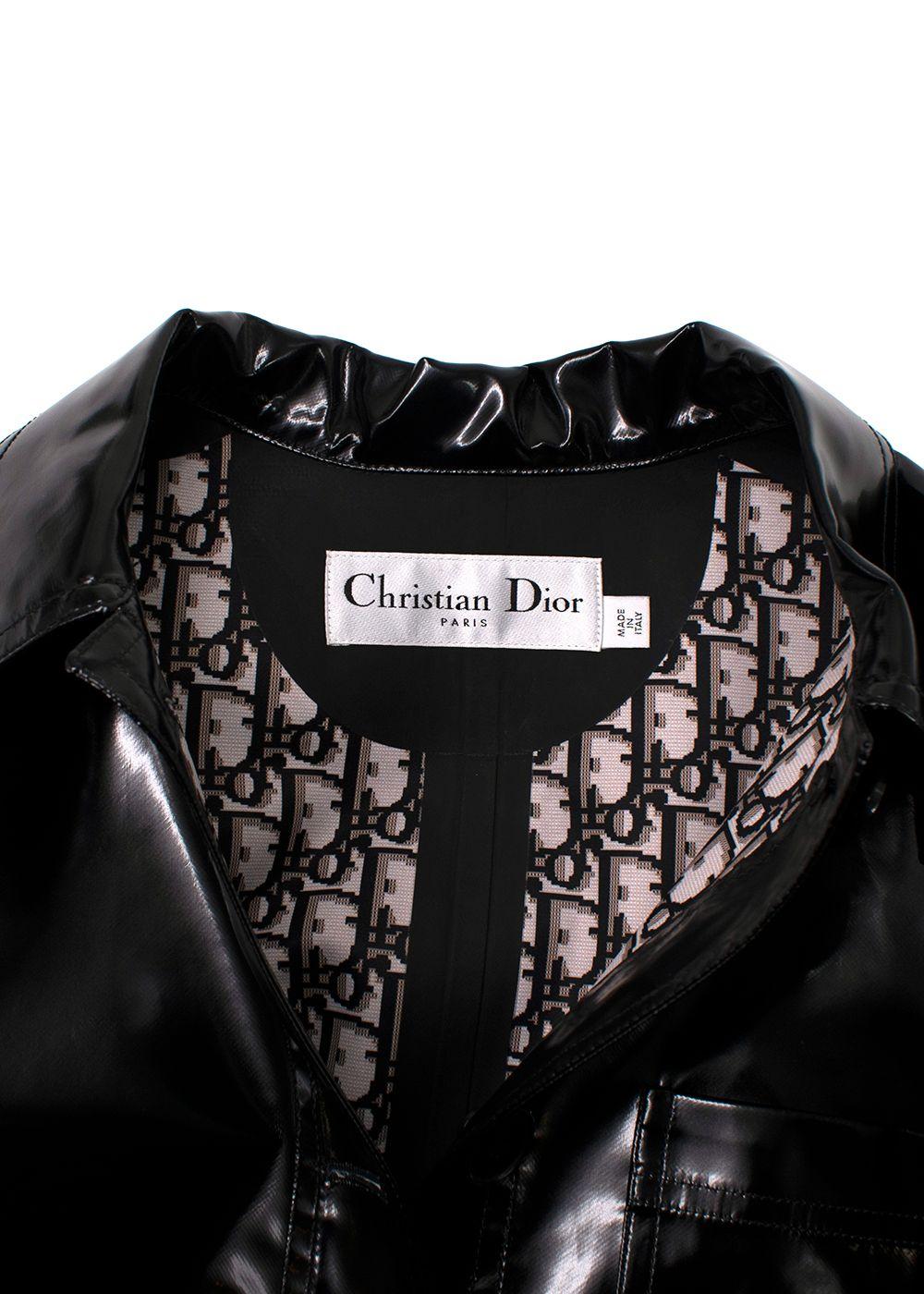 Dior Black Glossy Single-breasted Jacket