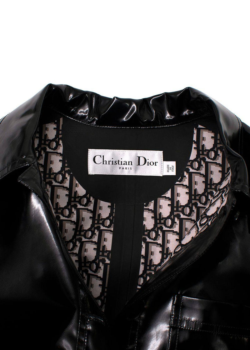 Dior Black Glossy Single-breasted Jacket