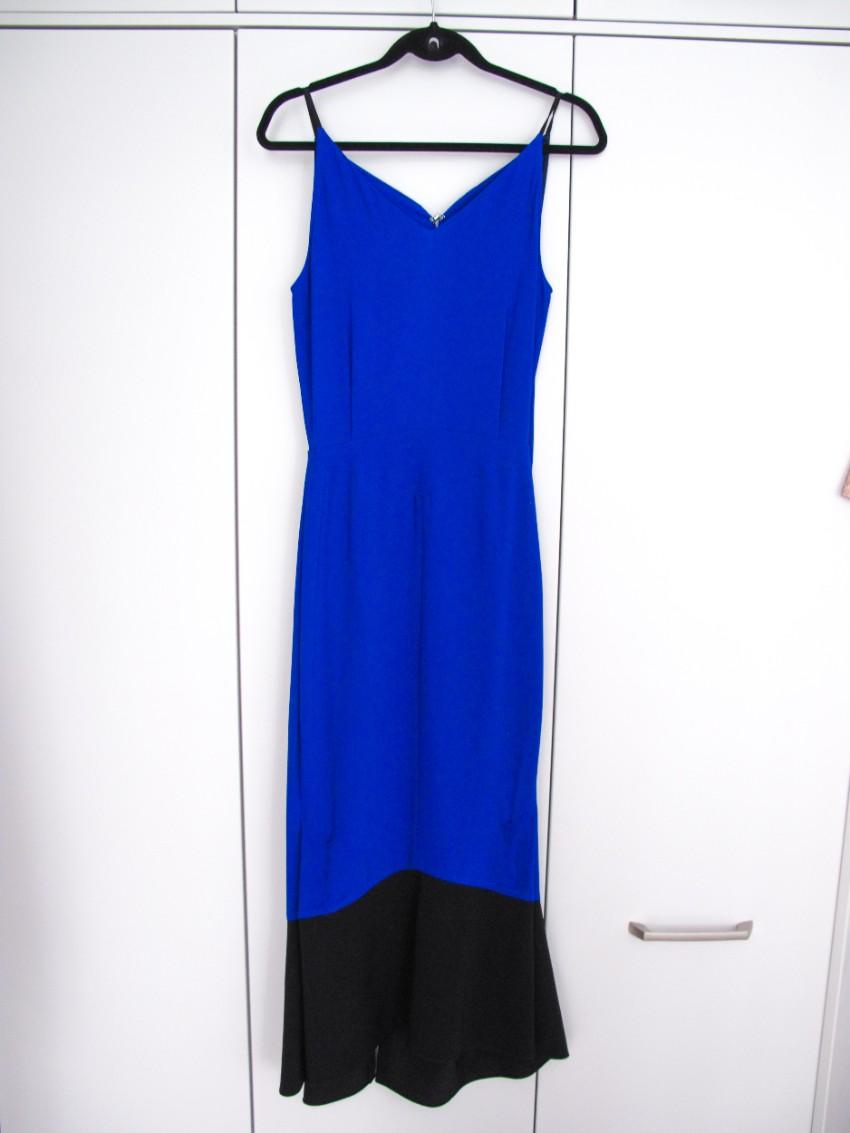 Roland Mouret  Beadlow Two-tone Crepe Midi Dress
