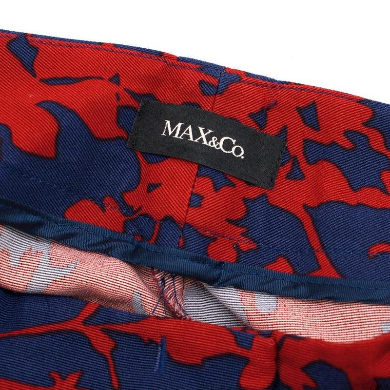 Max & Co Floral-Print Cropped Tapered Trousers