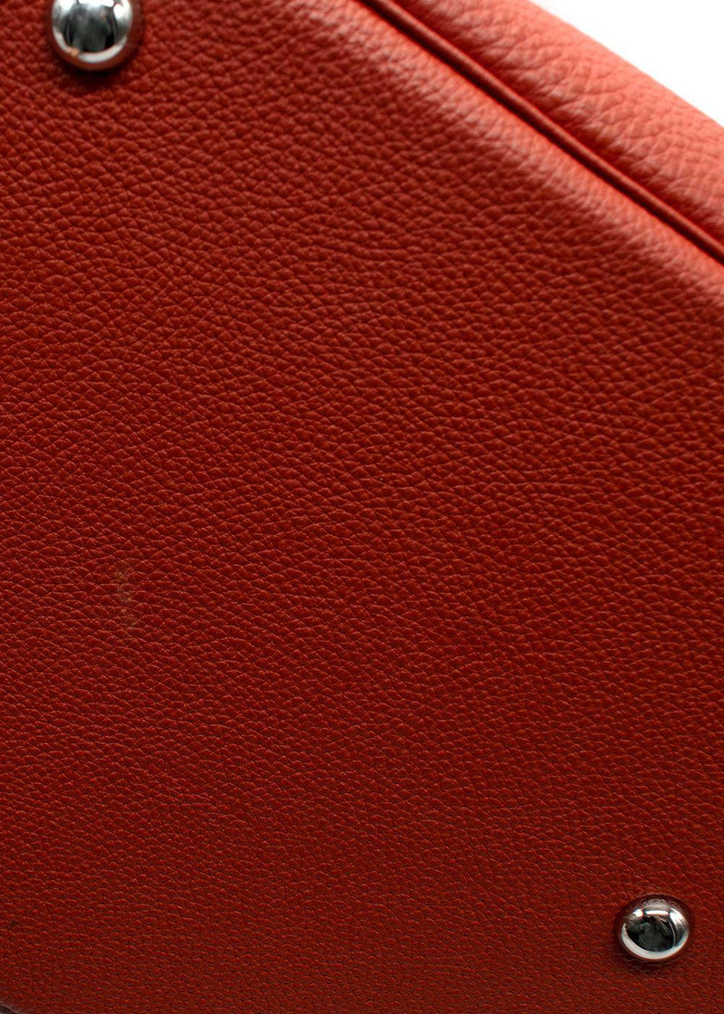 Hermes  Bolide 45in Brique Togo Leather  with Palladium Hardware