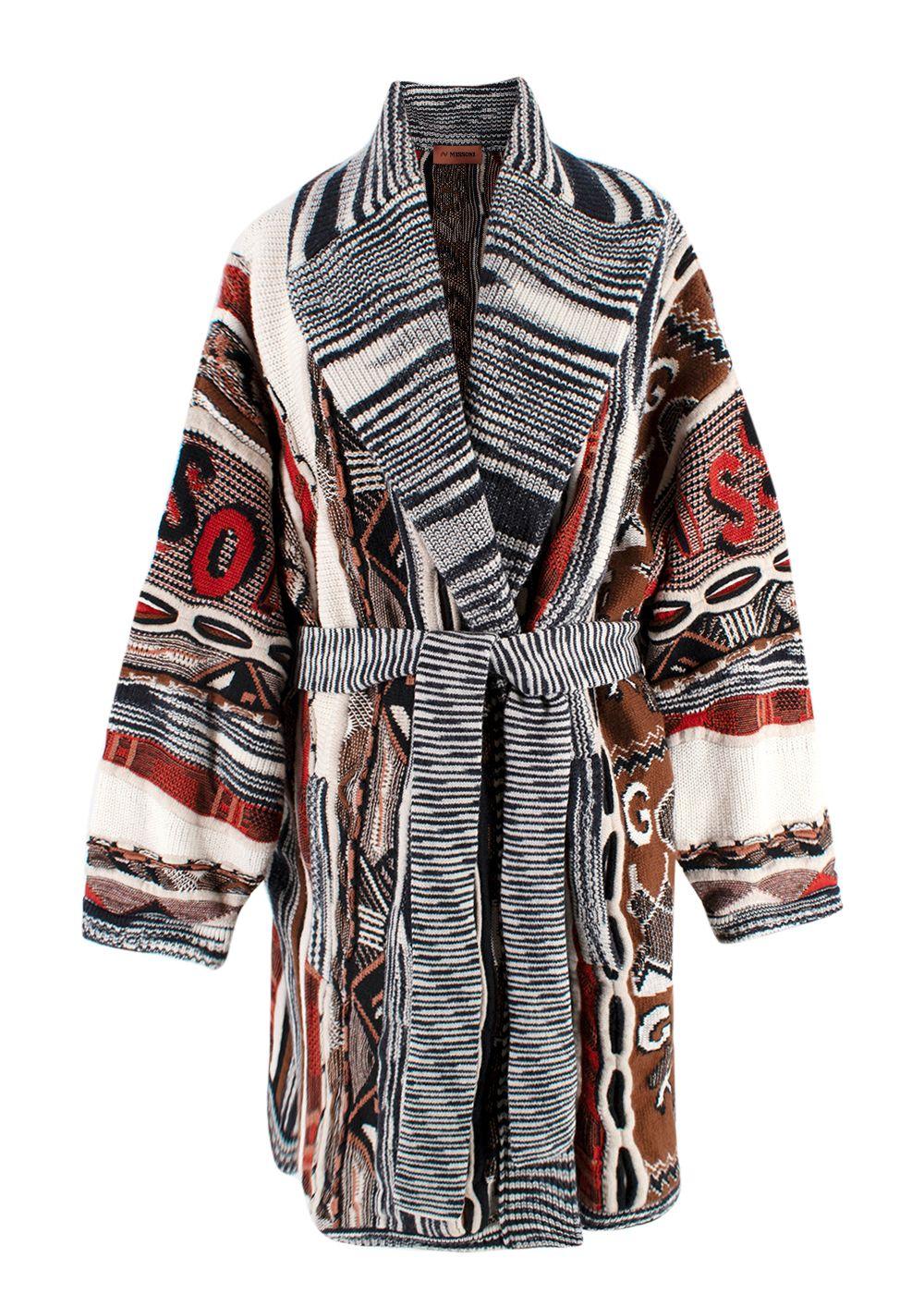 Missoni Intarsia Chunky Knit Cardigan