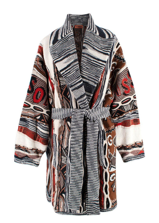 Missoni Intarsia Chunky Knit Cardigan