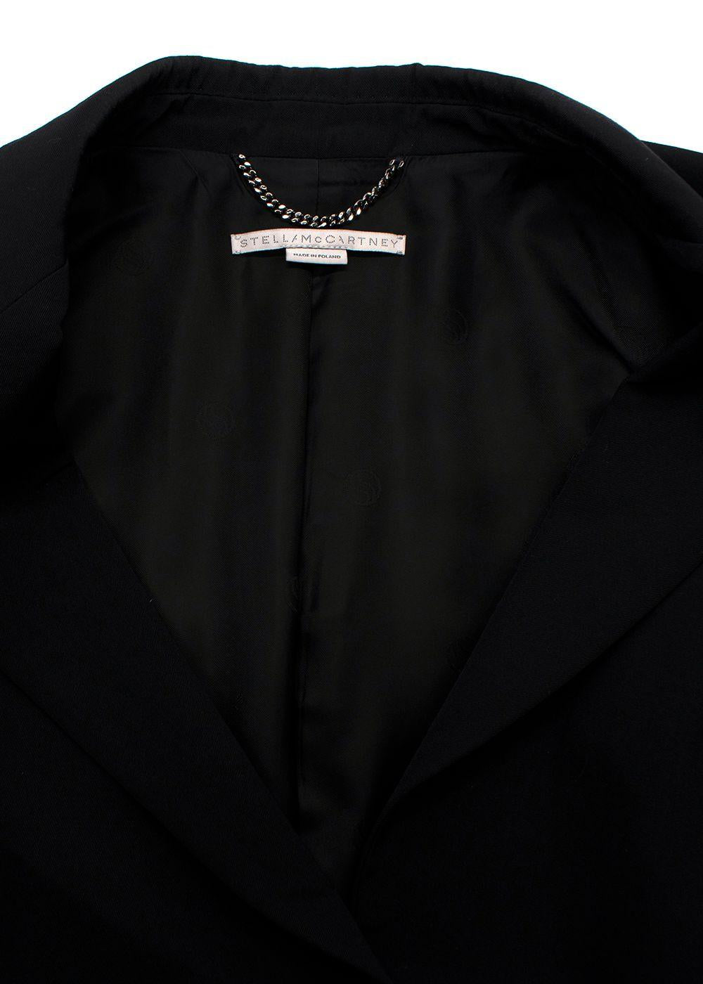 Stella McCartney Black Single Breasted Blazer