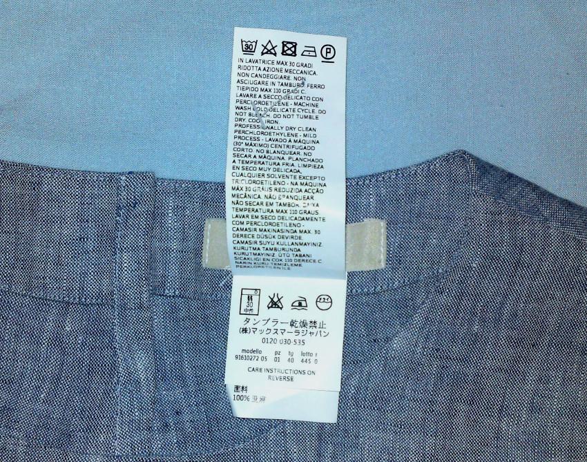Max Mara Gray Summer Linen Tunic