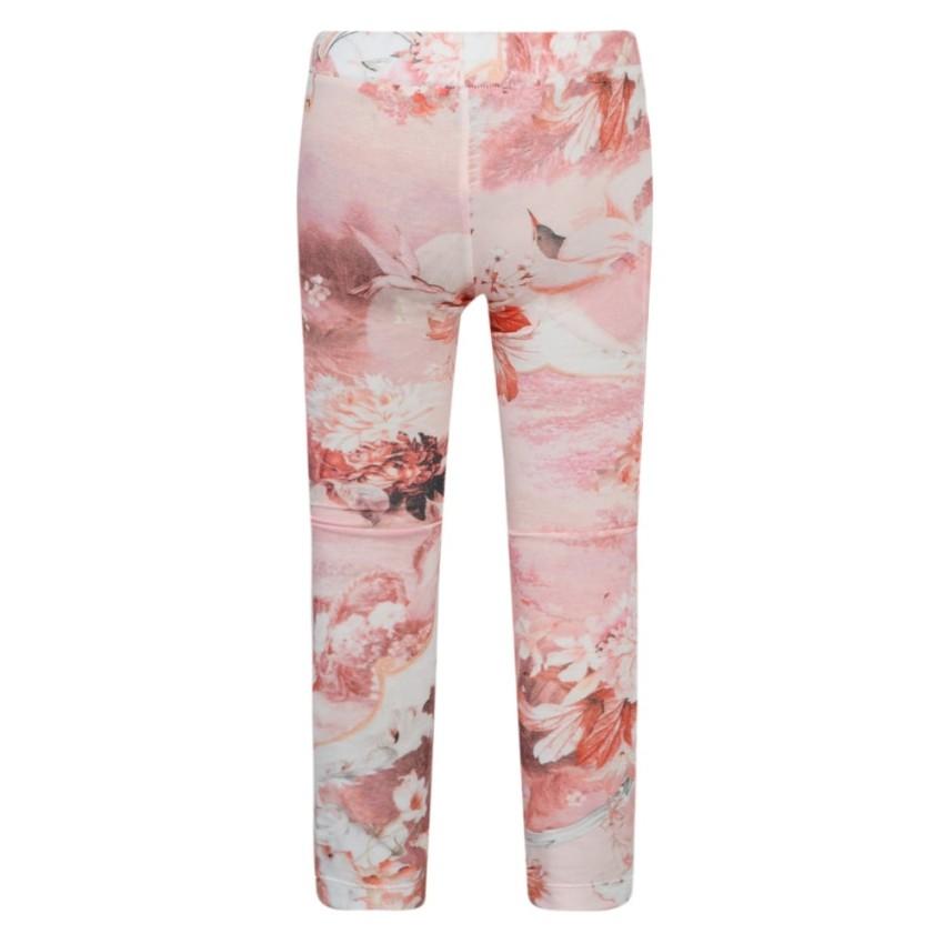 Roberto Cavalli gril's pink abstract-print leggings