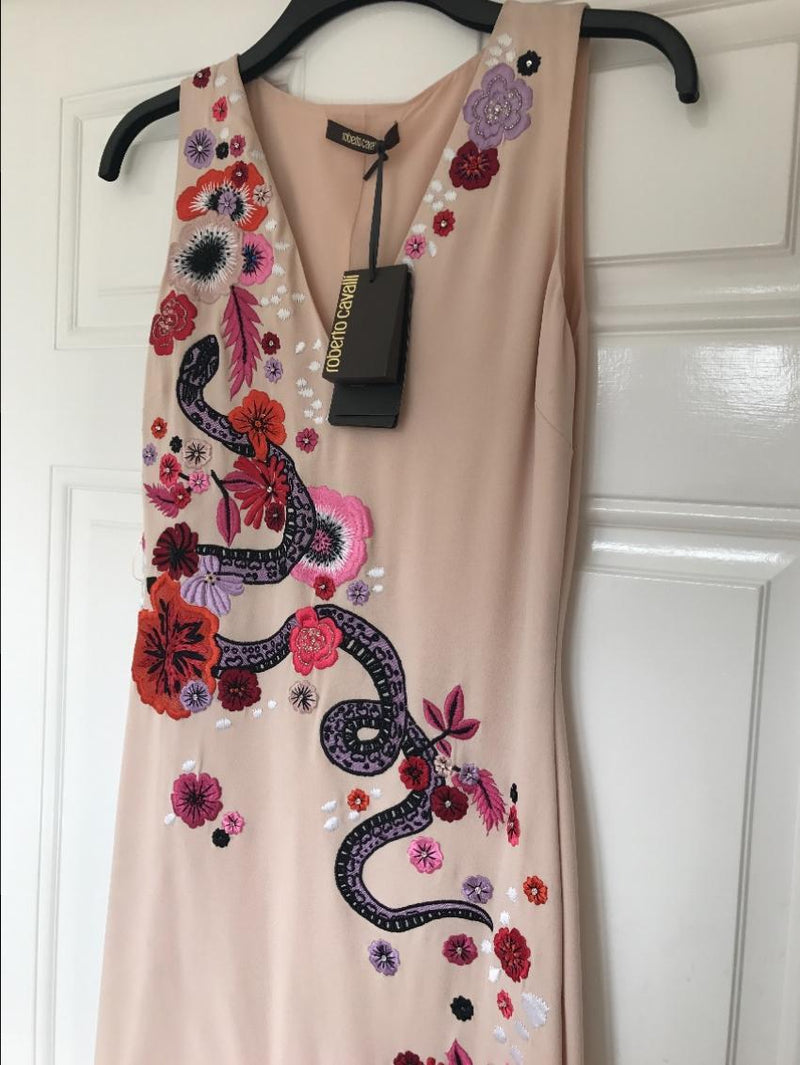 Roberto Cavalli Embroidered Dress