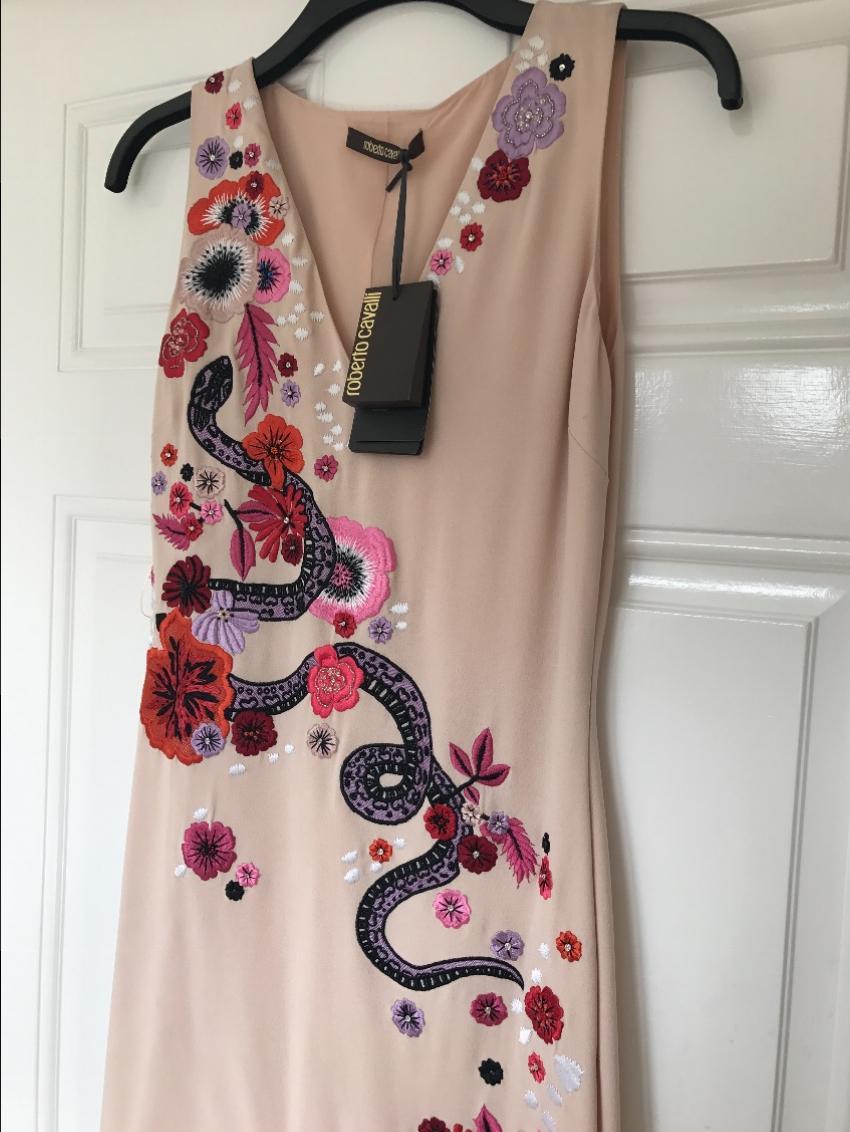 Roberto Cavalli Embroidered Dress