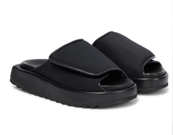 Gia Borghini Gia 1 leather-trimmed slides