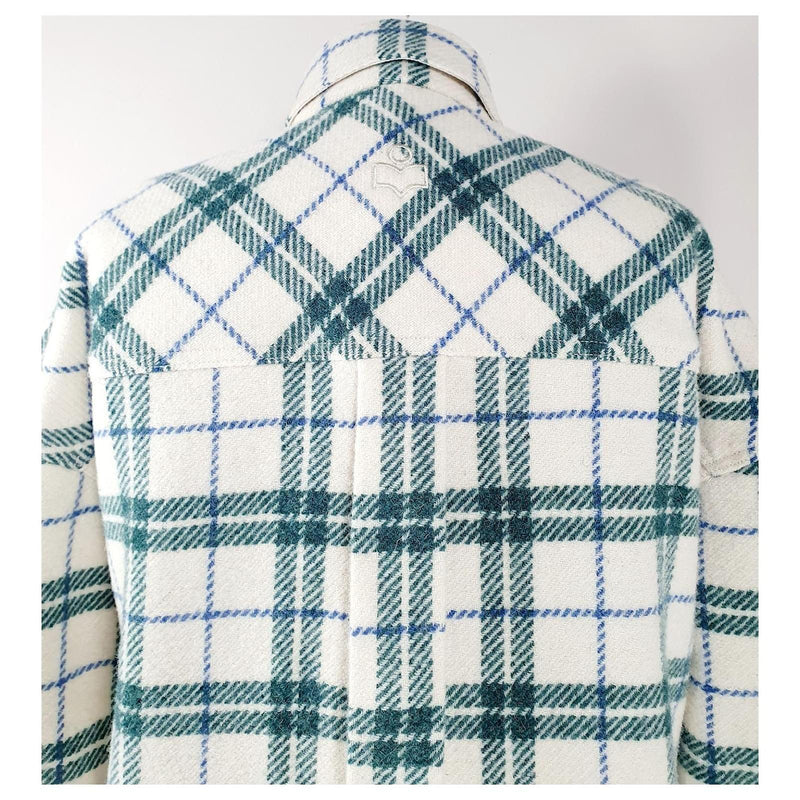 Isabel Marant Etoile Green Tartan Fontia Coat
