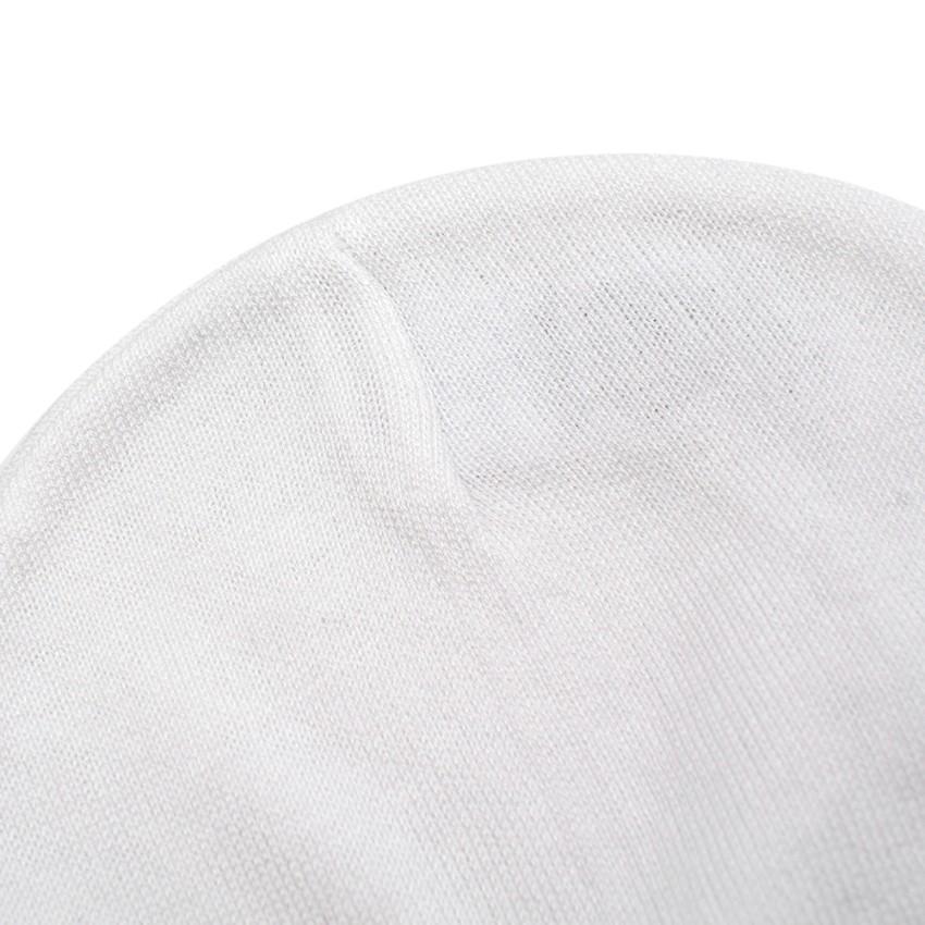 Il Trenino White Soft Cotton Artisanal Beanie