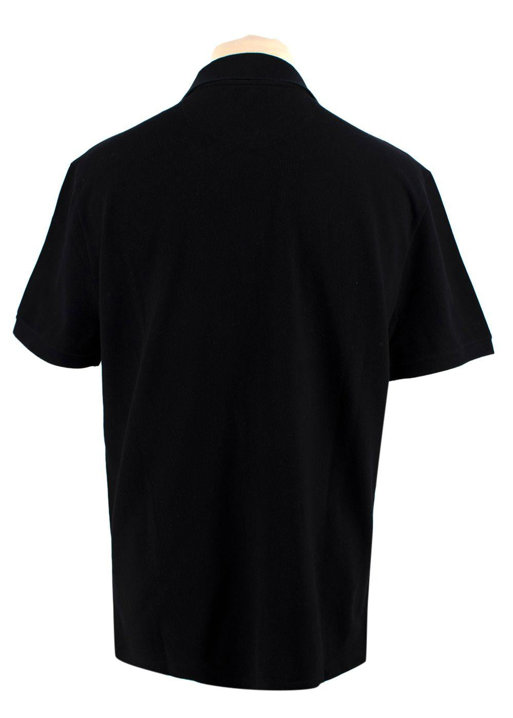 Valentino Black Logo Polo T-Shirt