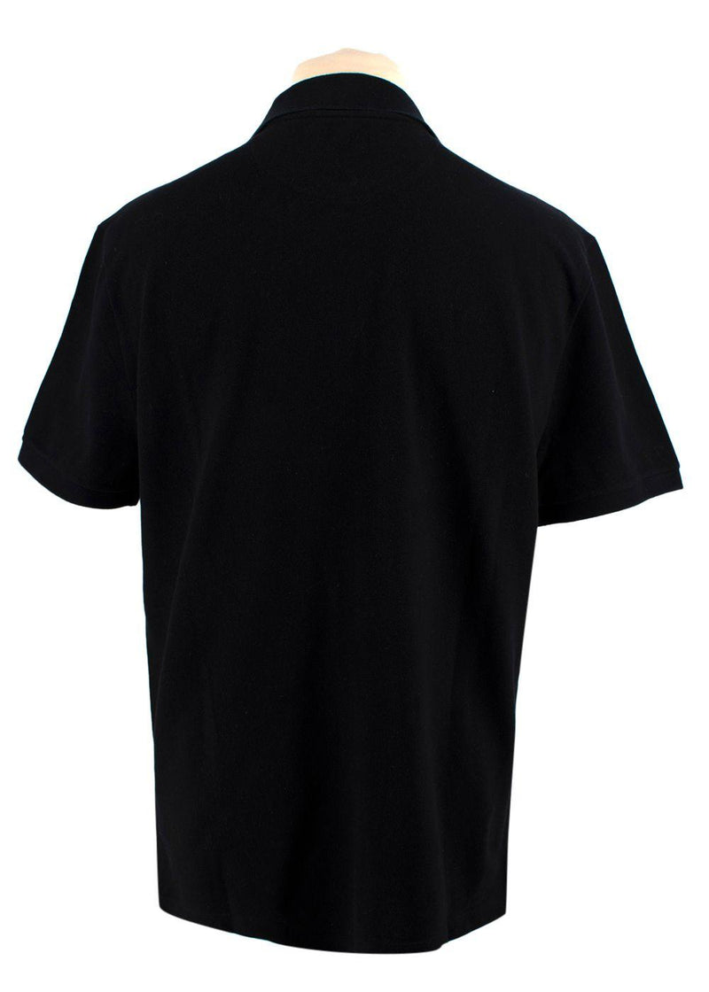 Valentino Black Logo Polo T-Shirt